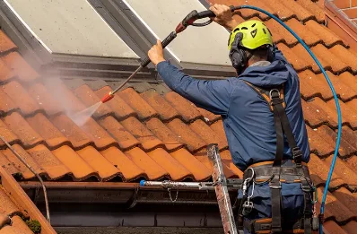 Démoussage et hydrofuge de toiture à Brenthonne